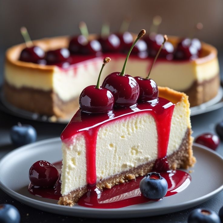 Vişneli cheesecake